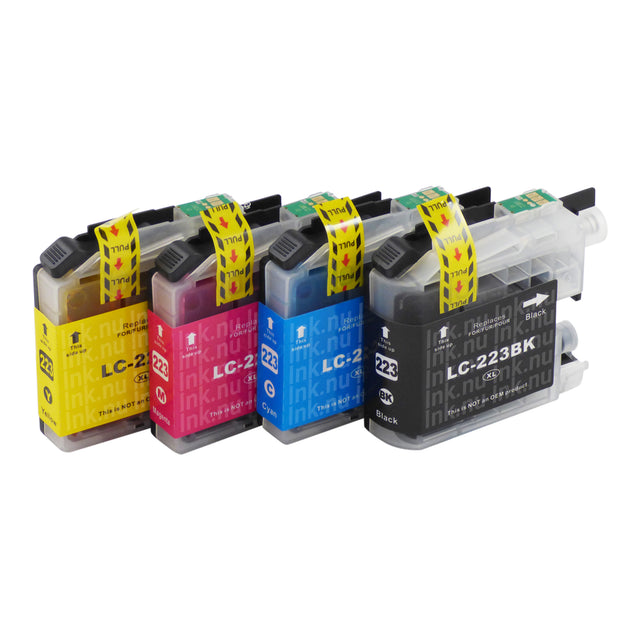 Premium Kompatibel Brother LC223XL Svart Bläckpatroner Multipack