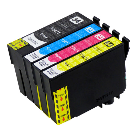 Premium Kompatibel Epson 34XL (T3476) Bläckpatroner Multipack (T34XL)