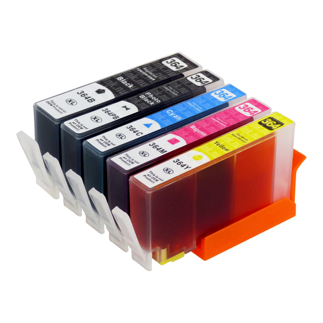 Premium Kompatibel HP 364XL (N9J74AE) Bläckpatroner Multipack Inkluderar Photo Svart