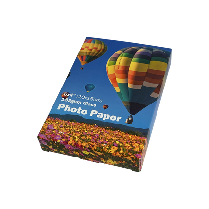 Premium Fotopapper Glansigt 10x15 cm, 185 g/m² – 100 ark (Bläckstråle)