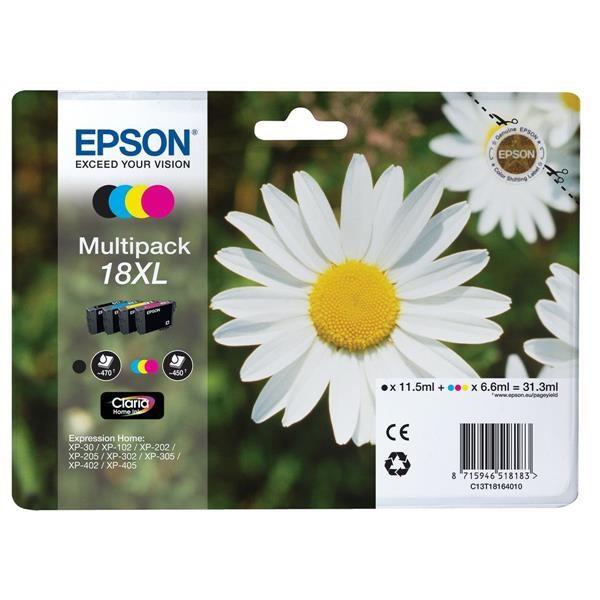 Orginal Epson T18XL (T1816) Bläckpatroner Multipack